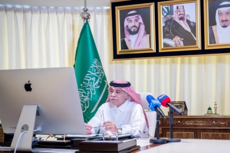 ماجد القصبي خلال الملتقى الافتراضي (مكة)