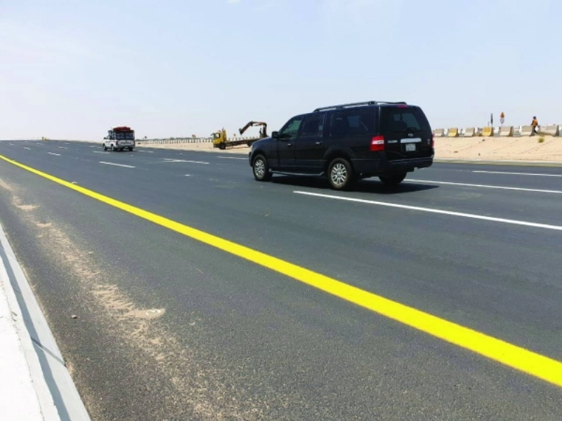 الطريق بعد فتحه أمام المركبات (مكة)