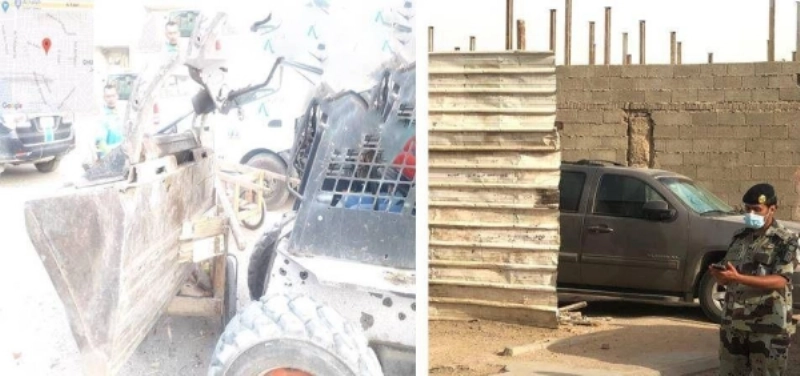 مصادرة (325) كجم من الخضراوات و(50) بسطة عشوائية بنطاق خزام