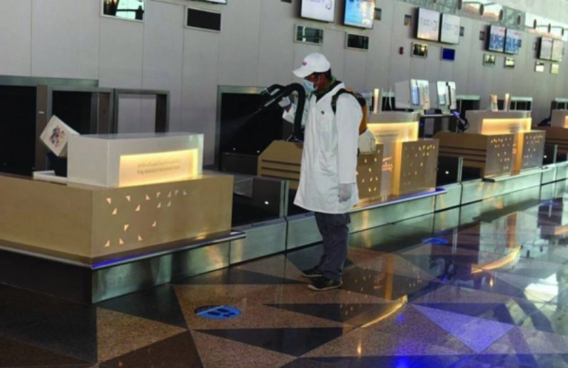 أثناء عمليات التعقيم (هيئة الطيران)