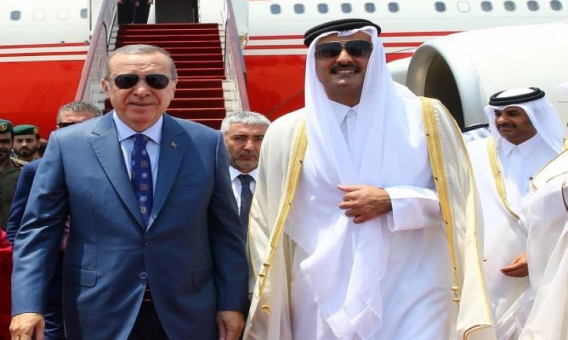 لقاء سابق بين تميم بن حمد وإردوغان (مكة)