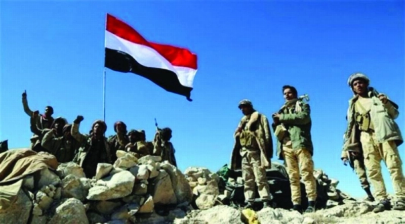 عناصر من الجيش اليمني في البيضاء (مكة)