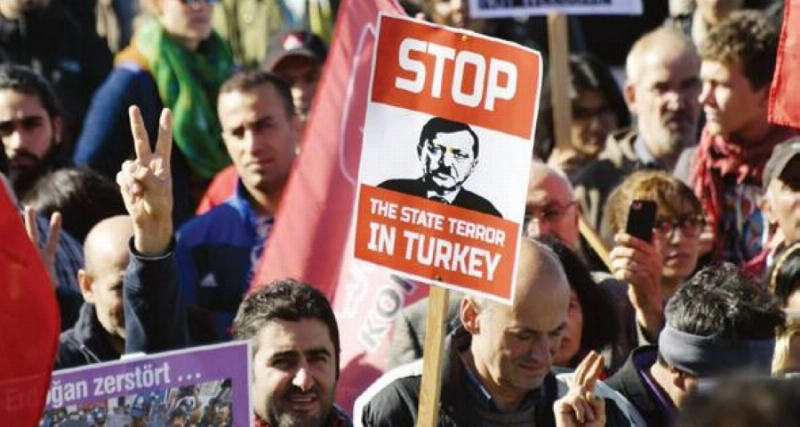 مظاهرات تركية ضد إردوغان