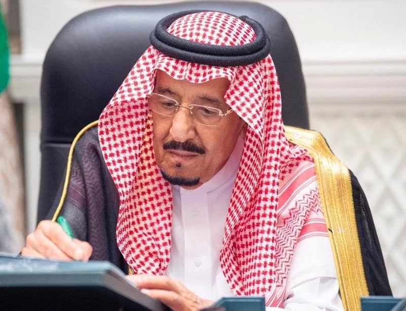 جانب من جلسة مجلس الوزراء عبر الاتصال المرئي (مكة)