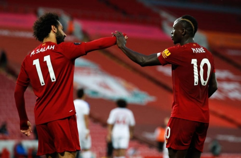 ساديو ماني ومحمد صلاح (د ب أ)