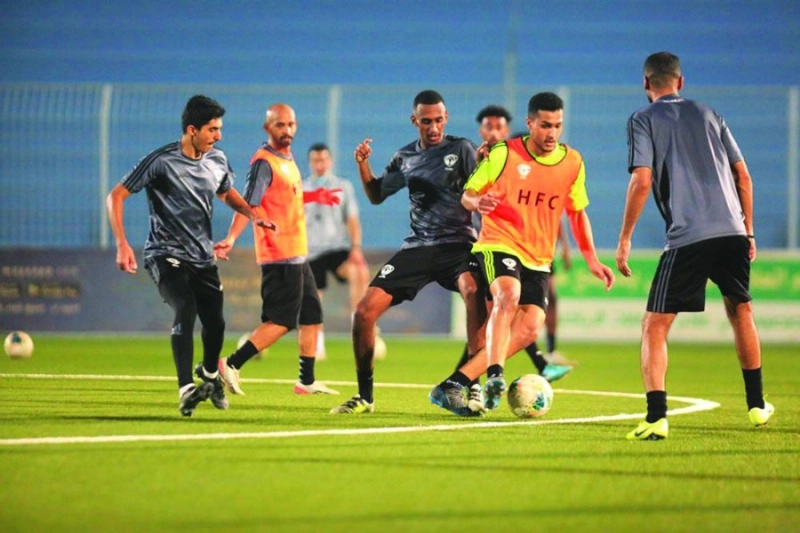 من تدريبات فريق هجر (إعلامي هجر)