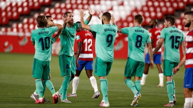 ريال مدريد في مباراته أمام غرناطة (موقع الريال)