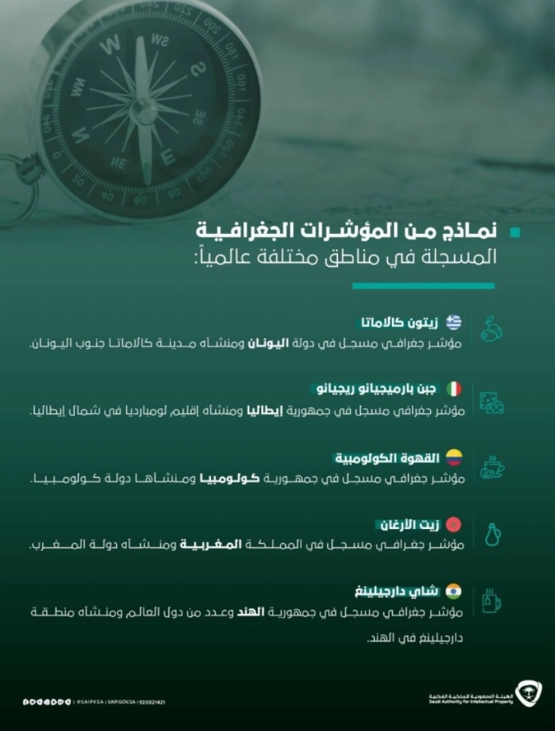 نماذج من المؤشرات الجغرافية