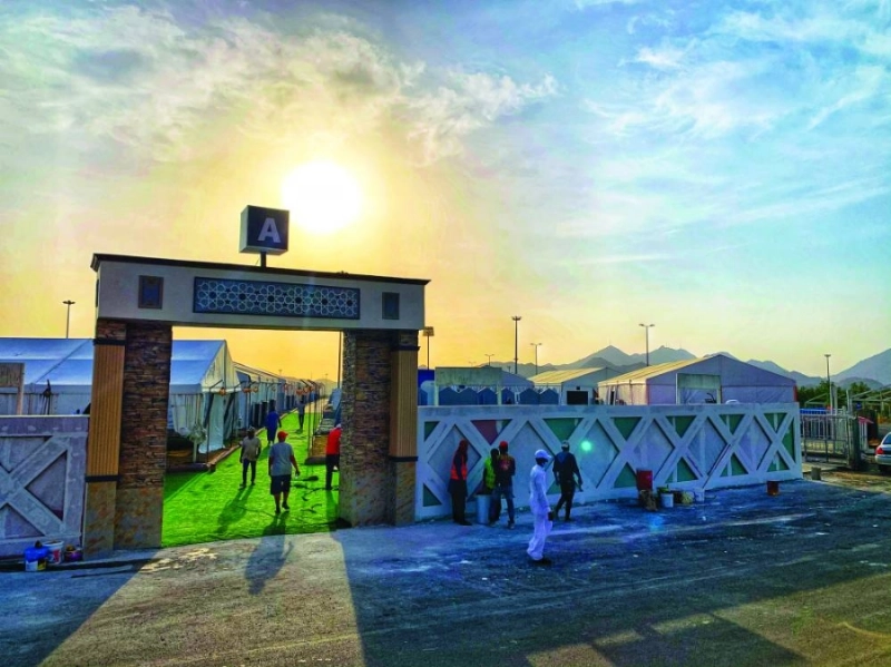 مقر سكن الحجاج في مشعر عرفة (أنس الحارثي)