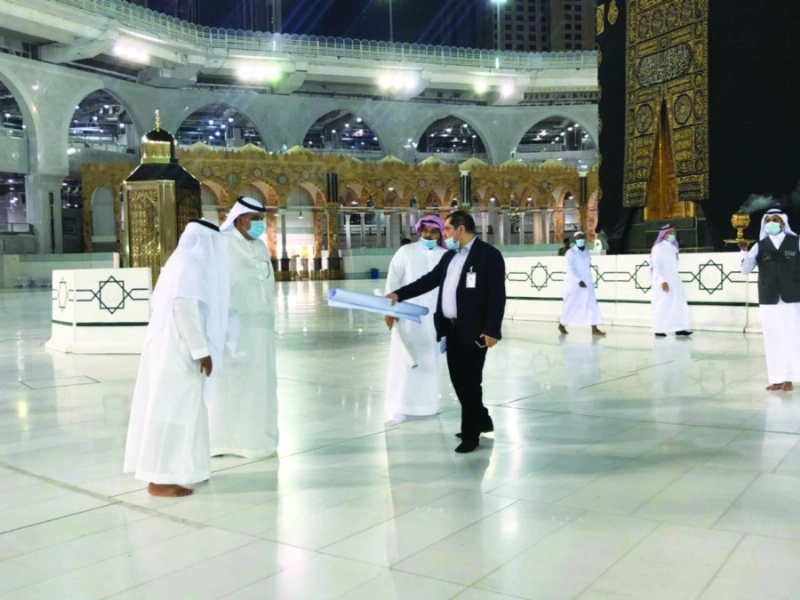 عملية تحديد مسارات الحجاج بالمطاف (ياسر بخش)