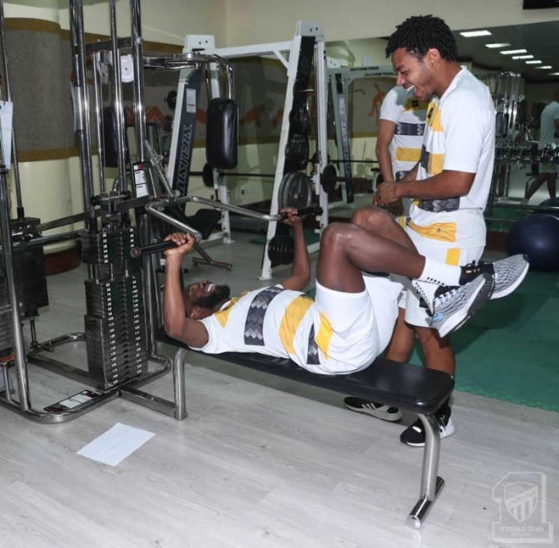 تدريبات الاتحاد صباح أمس (إعلامي الاتحاد)
