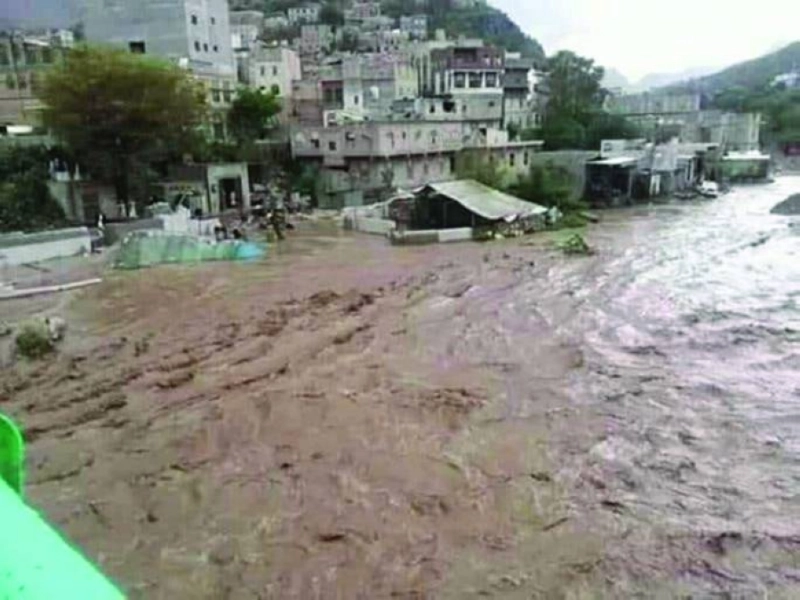 آثار السيول في الحديدة (مكة)