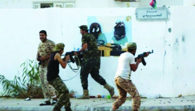 عناصر من ميليشيات متطرفة في ليبيا (مكة)