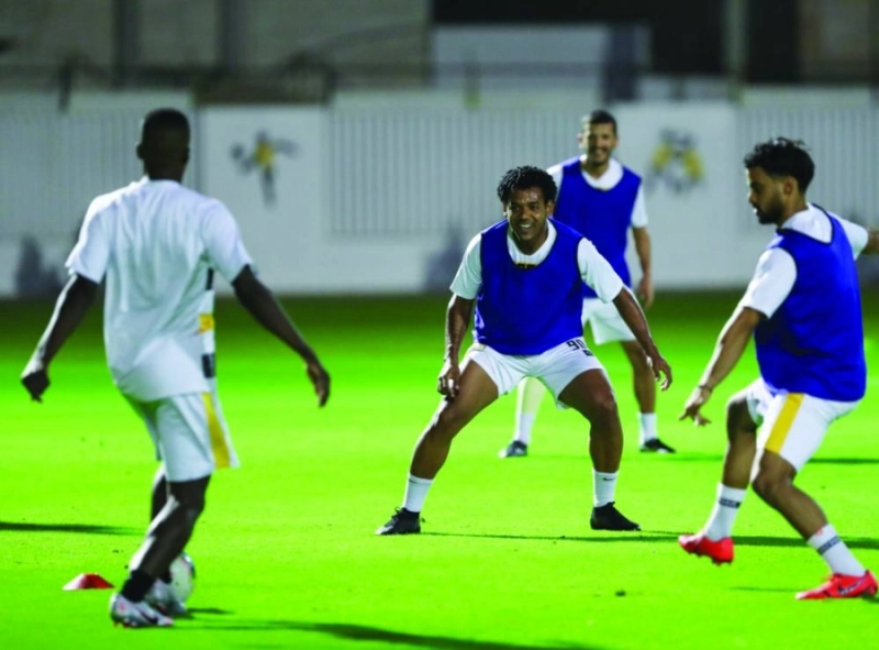 تدريبات الاتحاد أمس (إعلامي الاتحاد)