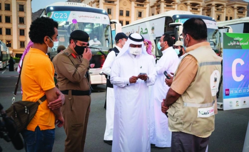 عبدالفتاح مشاط خلال تواجده بالمشاعر (مكة)