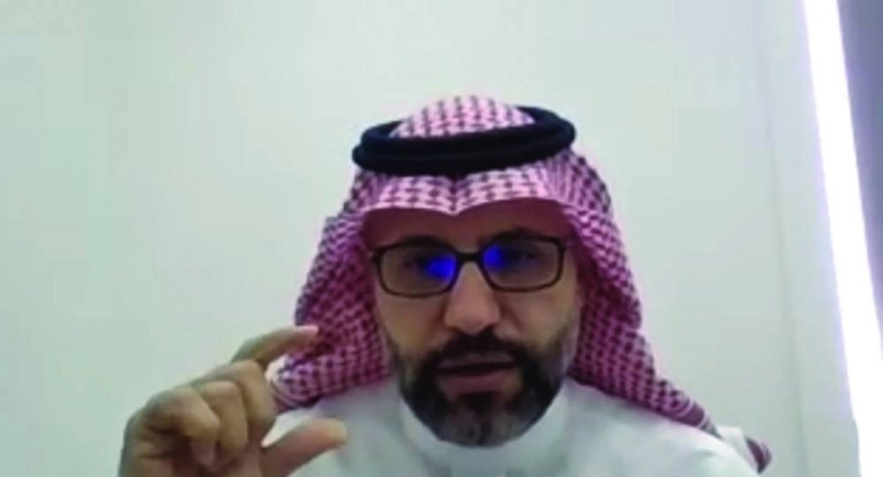 الملحم يتحدث في ورشة العمل أمس (مكة)