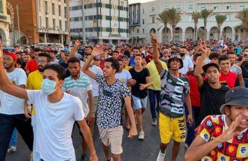 مظاهرات الشباب في طرابلس (مكة)