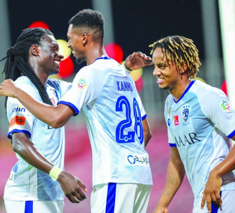 كاريلو عقب هدف لفريقه الهلال (إعلامي الهلال)