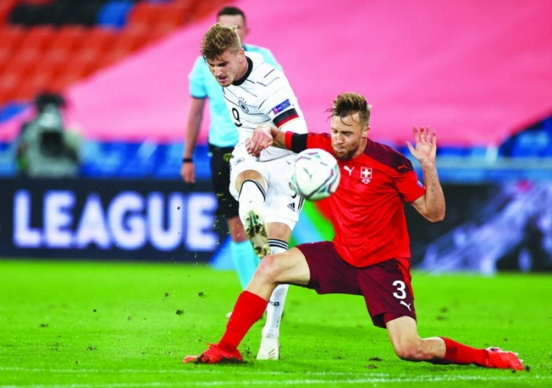 ألمانيا وسويسرا أمس الأول بالدوري الأوروبي (د ب أ)