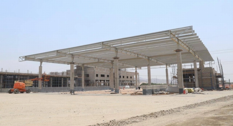 من أعمال الإنشاءات بمشروع النقل بمكة