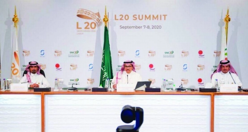 خلال ختام أعمال قمة L20 (مجموعة العشرين)