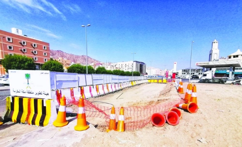 من أعمال تنفيذ المرحلة الأولى لحافلات مكة (أنس الحارثي)