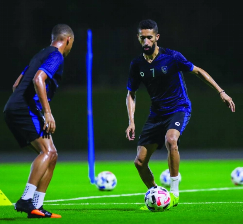 سلمان الفرج عاد للتدريبات عقب الاستشفاء من كورونا (إعلامي الهلال)