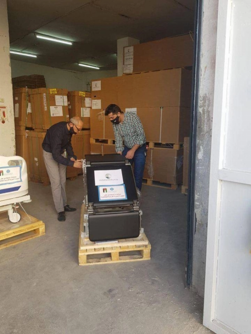 مركز الملك سلمان للإغاثة يسلم الدفعة الثالثة من مساعدات المملكة لوزارة الصحة الفلسطينية لمواجهة فيروس كورونا