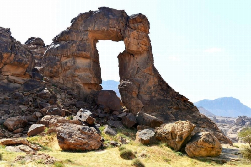 جانب من جبال المسمى بحائل (واس)