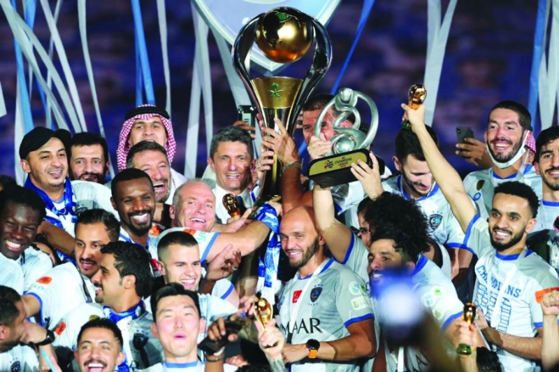 الهلال بطل النسخة السابقة لدوري المحترفين (تويتر)