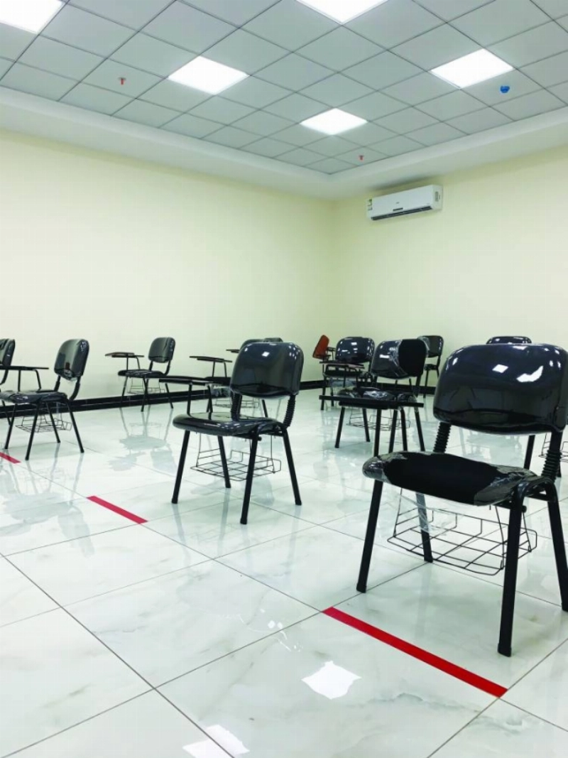 إحدى قاعات التدريب