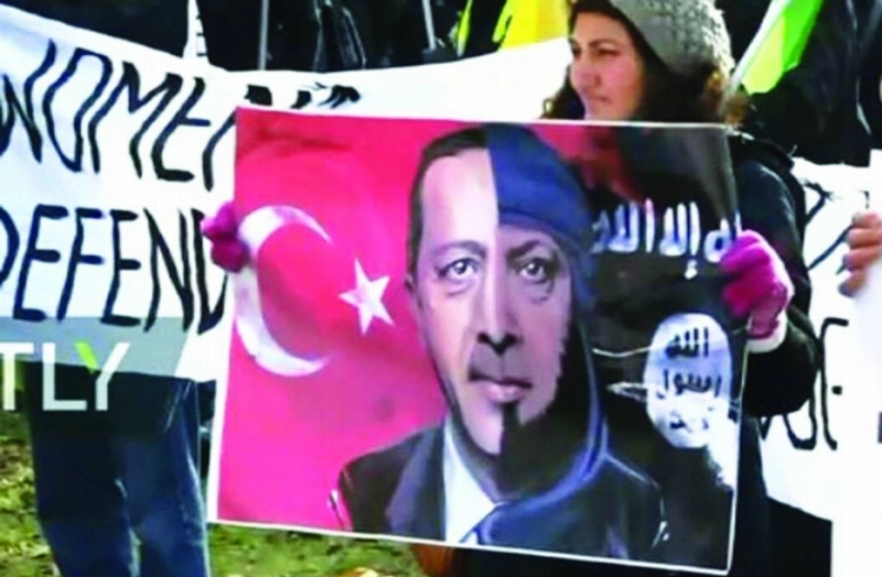 مظاهرات ضد إردوغان (مكة)