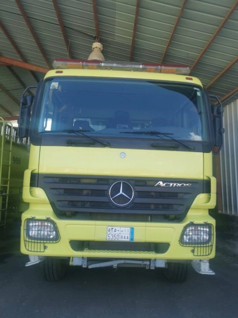 القاذفات الجبلية إحدى أهم المعدات المشاركة في إخماد الحريق (مكة)
