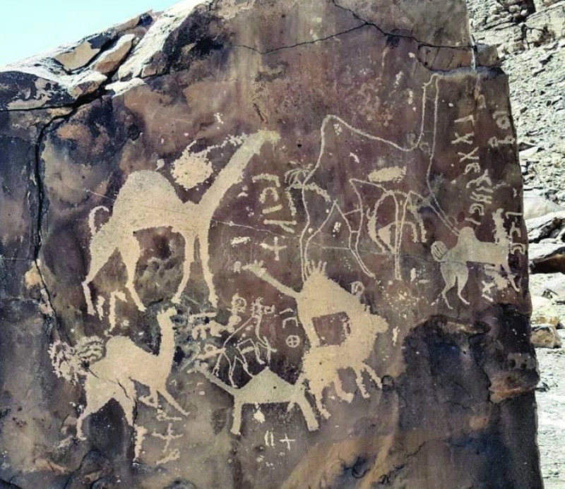 الرسوم الصخرية الحيوانية بجبال الحرة (مكة)