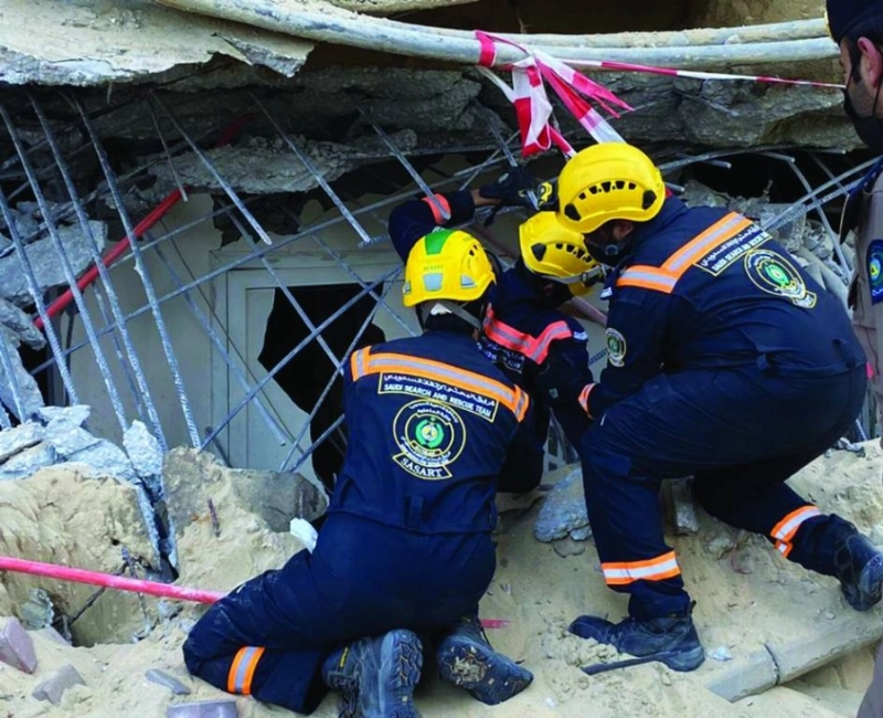 عملية إنقاذ باشرها الدفاع المدني (مكة)