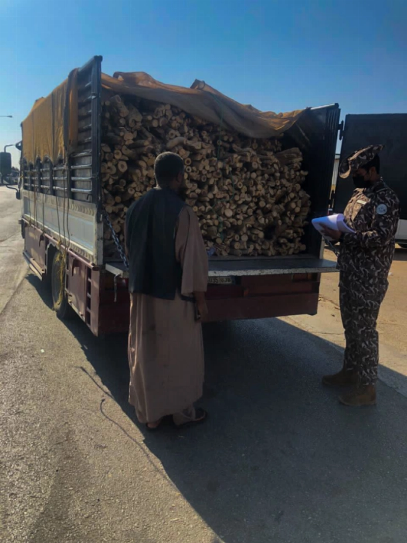 ضبط 10 مخالفين بحوزتهم 12,5 طناً من الحطب المحلي المعد للبيع في مدينة الرياض (واس)