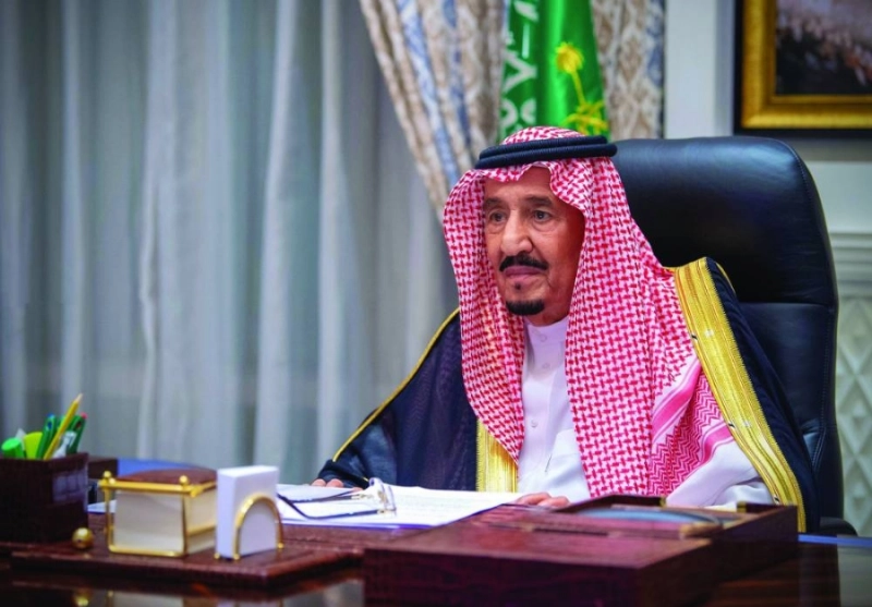 الملك سلمان خلال افتتاحه أعمال مجلس الشورى