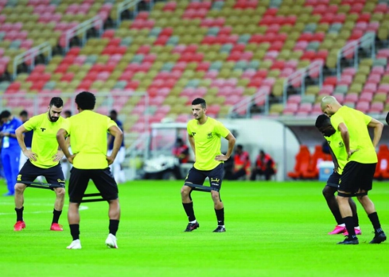 من تدريب للاتحاد بمشاركة المالكي (إعلامي الاتحاد)