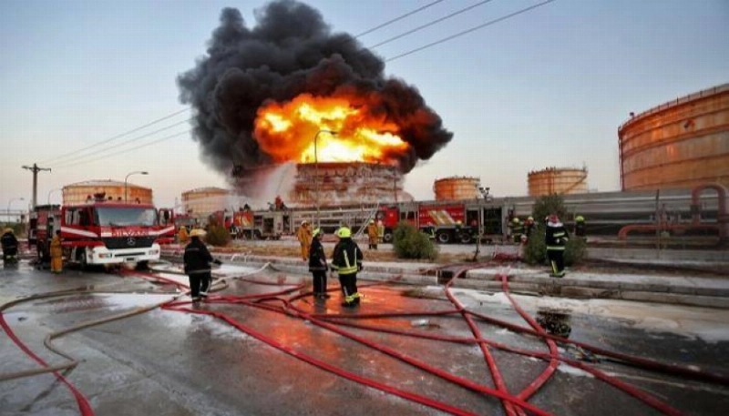 حرائق في إحدى المدن الإيرانية (مكة)
