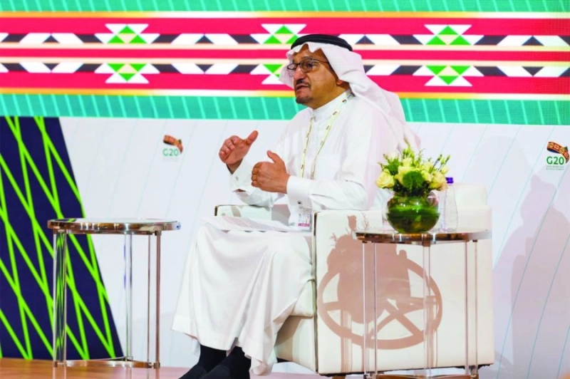 حمد آل الشيخ متحدثا خلال قمة العشرين (مكة)