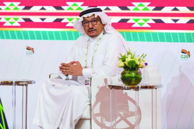 حمد آل الشيخ متحدثا خلال قمة العشرين (مكة)