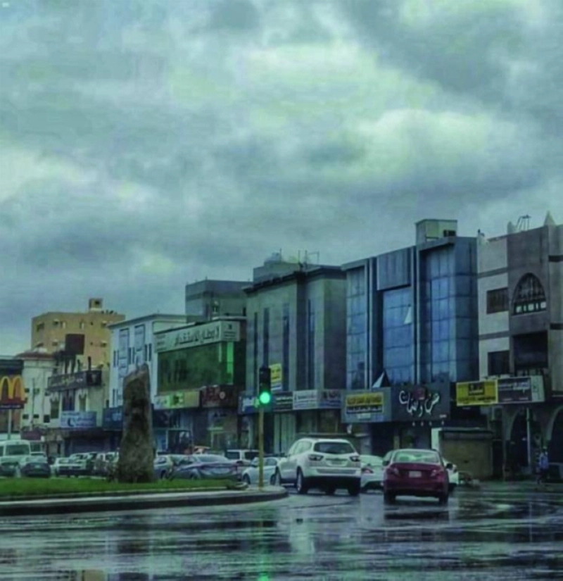 جانب من الأمطار التي شهدتها جدة أخيرا (مكة)