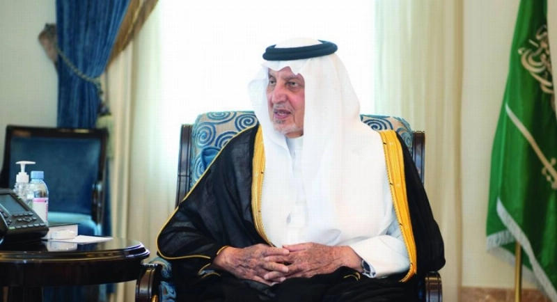 خالد الفيصل خلال الاستقبال (مكة)