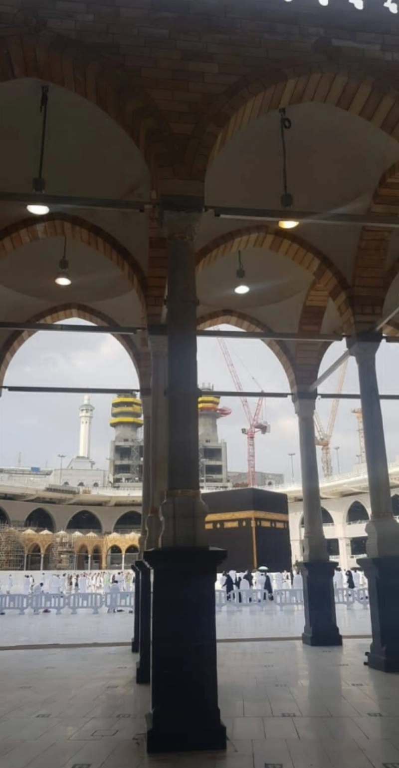 عمود أم هانئ بعد إعادته إلى موضعه (مكة)