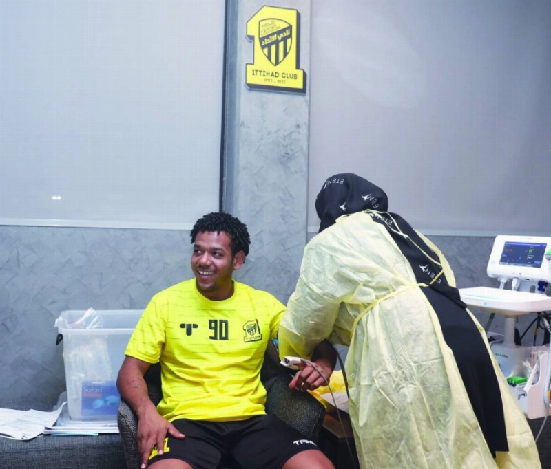 مسحة طبية سبقت مغادرة الاتحاد للرياض (إعلامي الاتحاد)