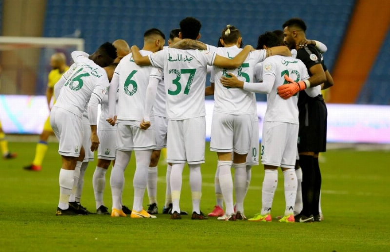 من إحدى مباريات الأهلي في الدوري (مكة)
