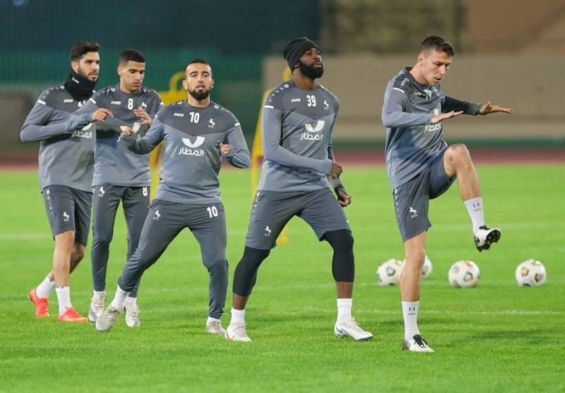 الاتفاق يكثف استعداداته للمباراة (مكة)