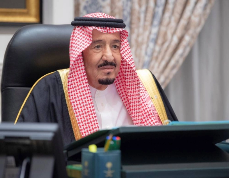 خادم الحرمين الشريفين مترئسا الجلسة
