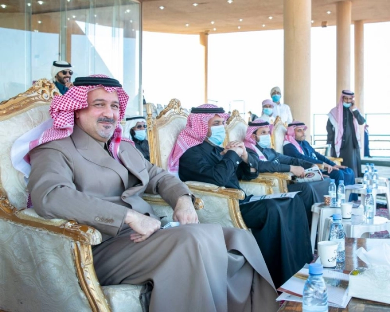 الأمير بندر بن خالد الفيصل يتفقد ميدان فروسية رماح