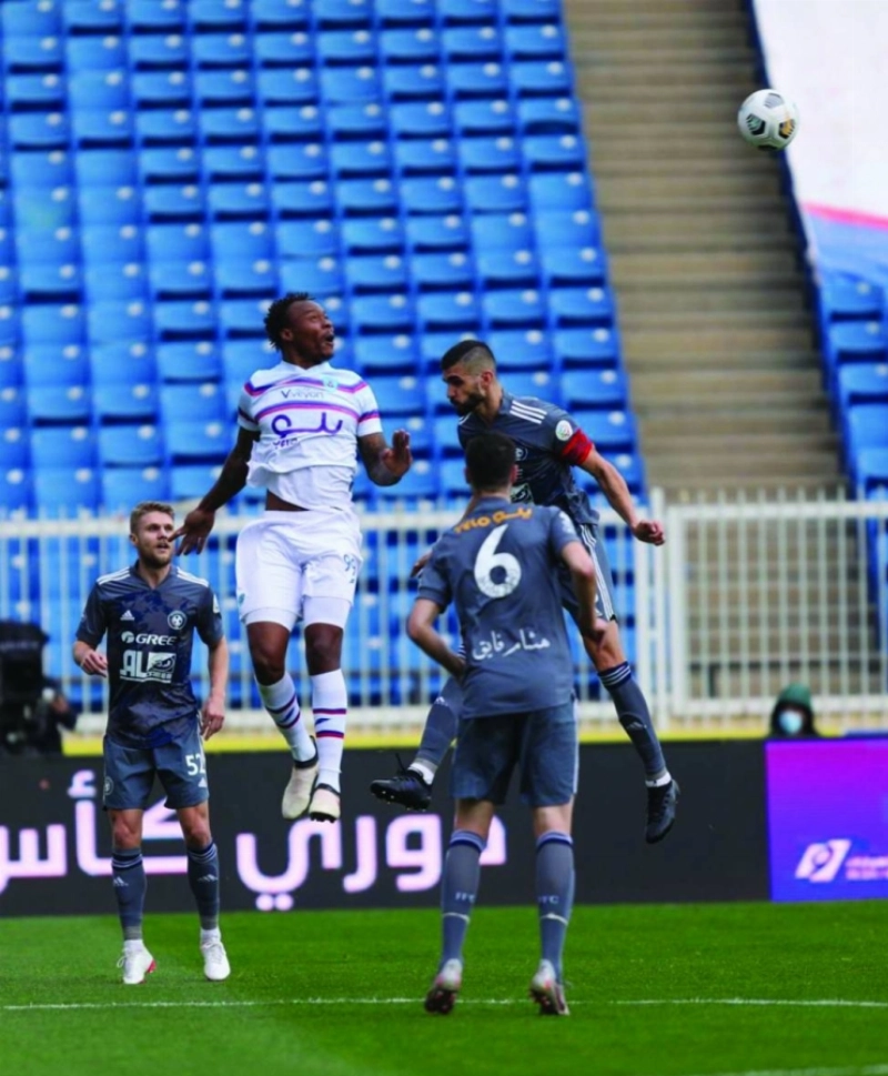 من مباراة أبها والفيصلي (مكة)